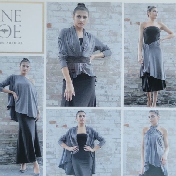 Infinity Flow Wrap in Teal by Canadian Designer Diane Kroe - Picture 6 of 6